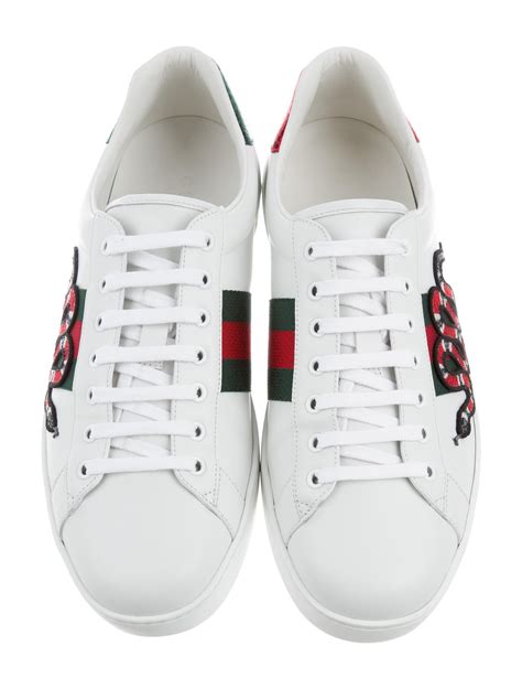 mens gucci ace snake|Gucci snake sneakers women's.